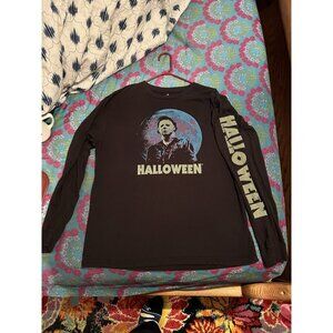 Vtg "Halloween" Michael Myers long sleeve t-shirt Gently Used Size men's  XL